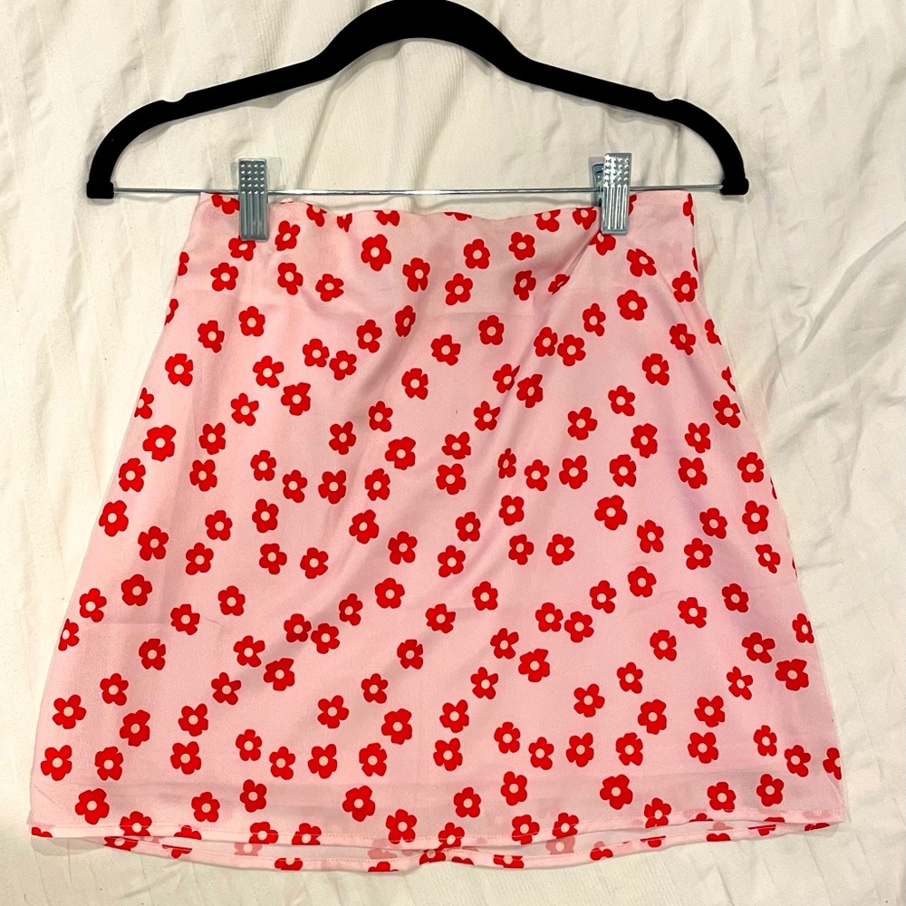Small Flower Shein Mini Skirt